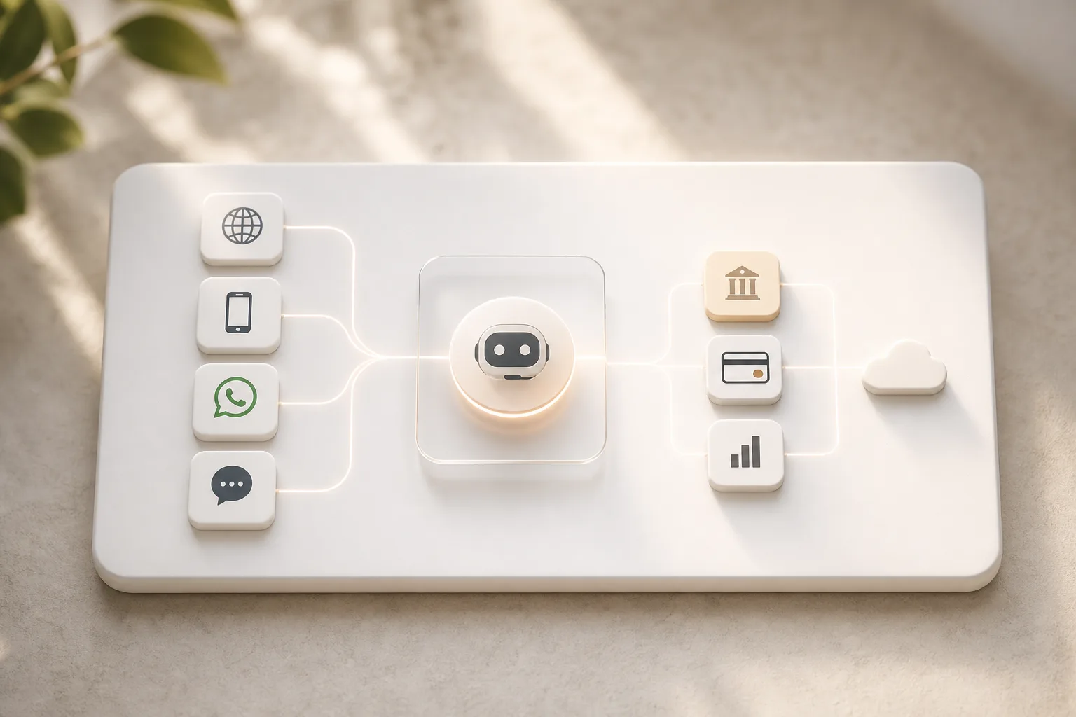 custom AI chatbot builder architecture diagram