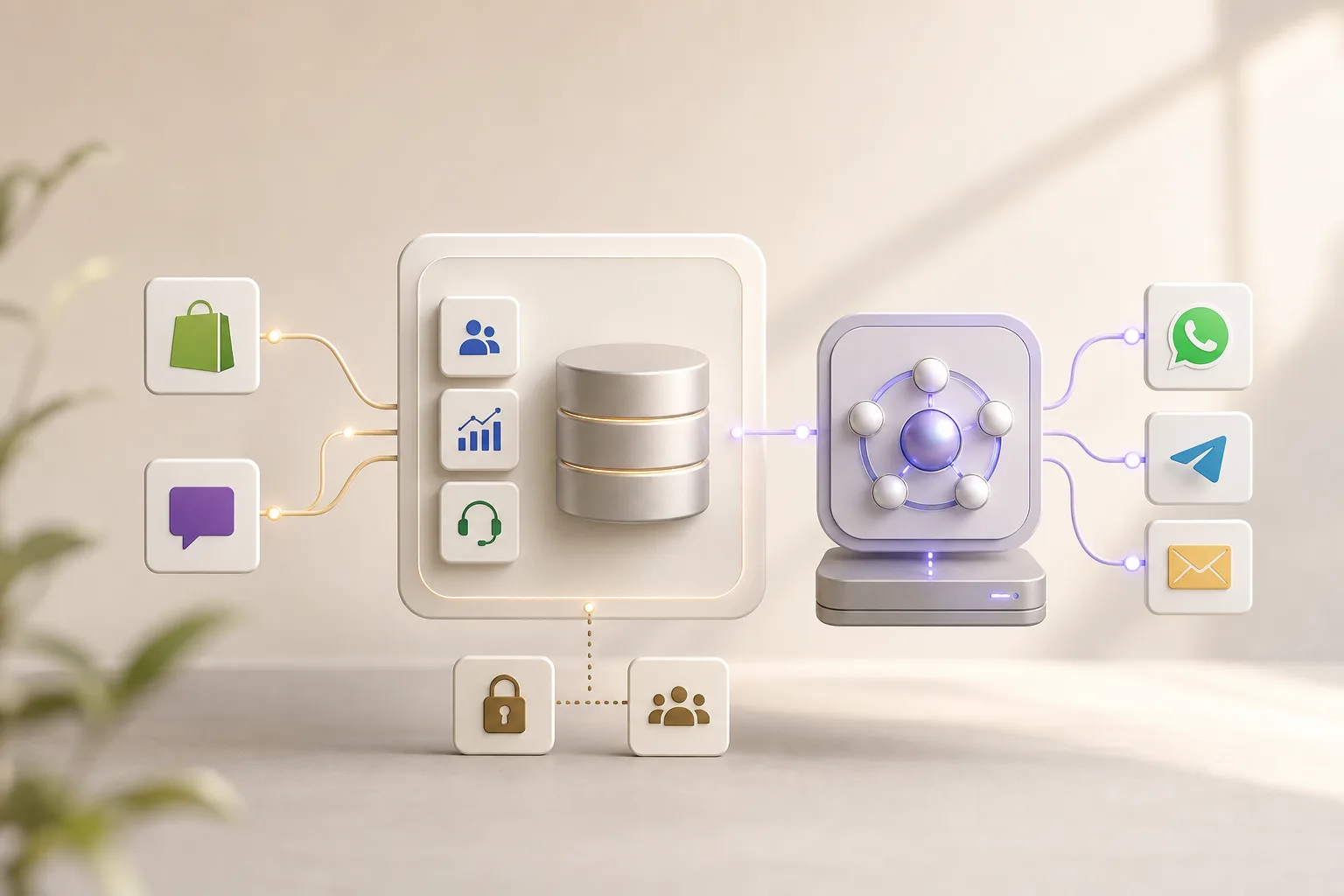 ai-powered crm and business tool integration workflow map