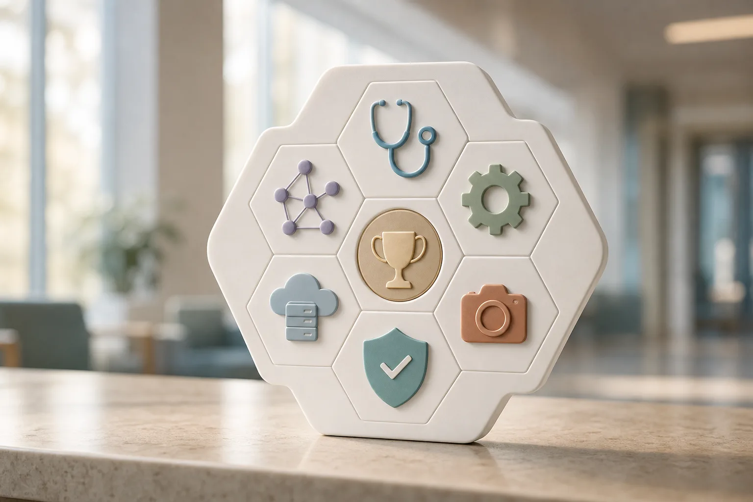 comparison summary visual for AI features in healthcare